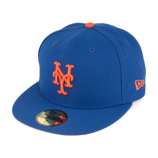 New Era 59FIFTY New York Mets Baseball Cap - MLB On Field AC Perf - Blau