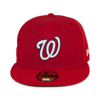 New Era 59FIFTY Washington Nationals Baseball Cap - On Field - Home - Rot