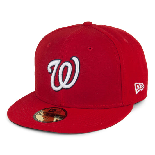 New Era 59FIFTY Washington Nationals Baseball Cap - On Field - Home - Rot