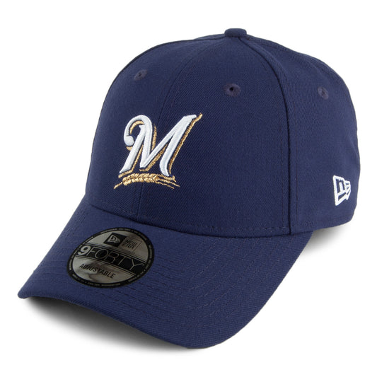 New Era 9FORTY Milwaukee Brewers Baseball Cap - League - Marineblau