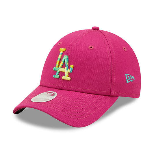 New Era Damen 9FORTY II L.A. Dodgers Baseball Cap - MLB Camo Infill - Rosa-Tarnfarben