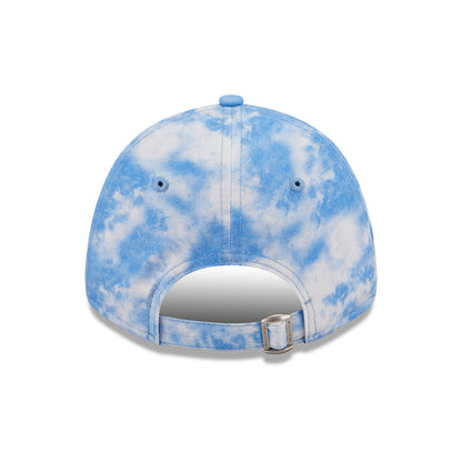 New Era 9FORTY New York Yankees Baseball Cap MLB Tie Dye - Hellblau-Weiß