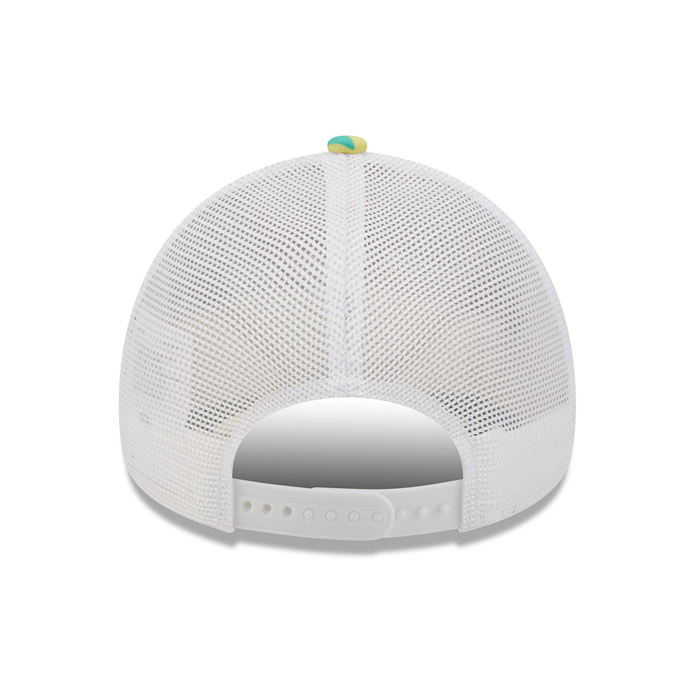 New Era A-Frame New York Yankees Trucker Cap - MLB Camo Pack - Türkis-Weiß