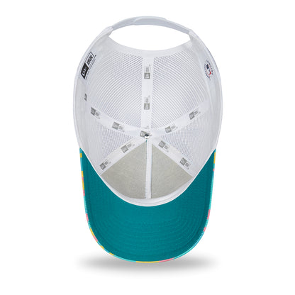 New Era A-Frame New York Yankees Trucker Cap - MLB Camo Pack - Türkis-Weiß
