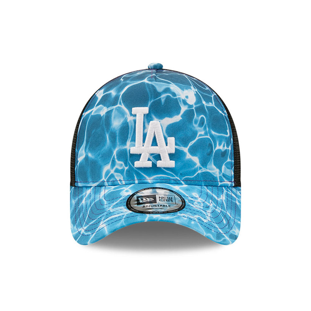 New Era 9FORTY A-Frame L.A. Dodgers Trucker Cap - MLB Summer City - Blau-Schwarz