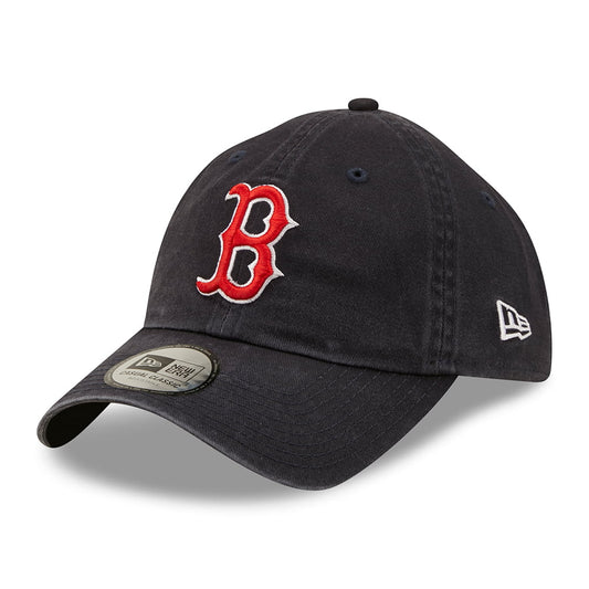 New Era 9TWENTY Boston Red Sox Baseball Cap - MLB League Essential Casual Classic - Marineblau-Scharlachrot
