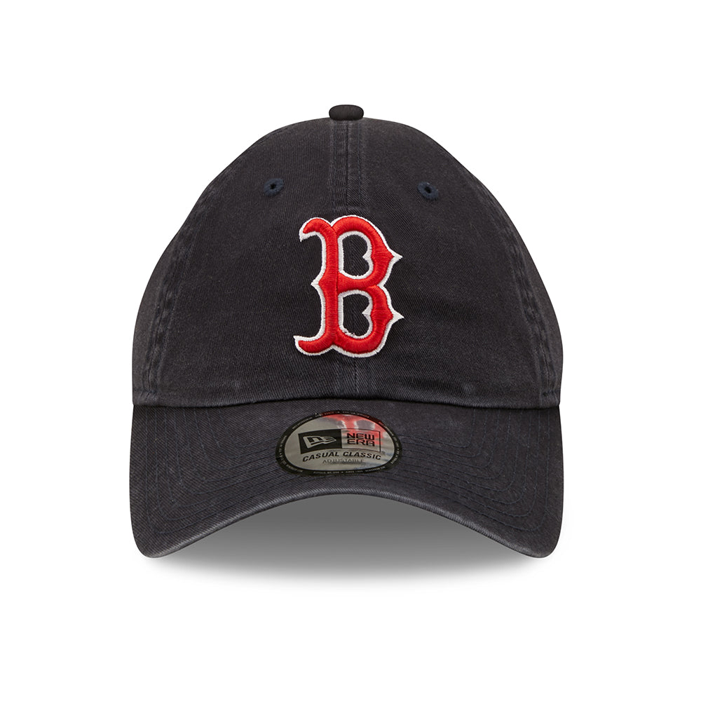 New Era 9TWENTY Boston Red Sox Baseball Cap - MLB League Essential Casual Classic - Marineblau-Scharlachrot