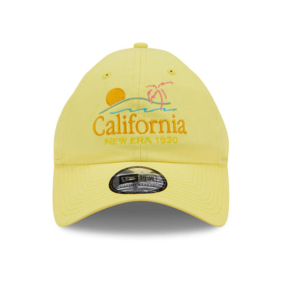 New Era 9TWENTY California Baseball Cap - Script Casual Classic - Gelb