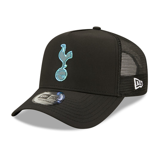 New Era 9FORTY A-Frame Tottenham Hotspur F.C. Trucker Cap - Iridescent - Schwarz