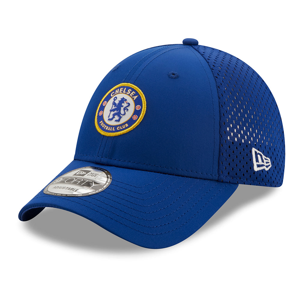 New Era 9FORTY Chelsea FC Baseball Cap - Rear Arch - Blau