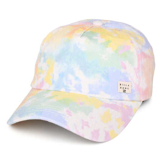 Billabong Beach Club Baseball Cap Tie Dye - Weiß-Rosa-Gelb