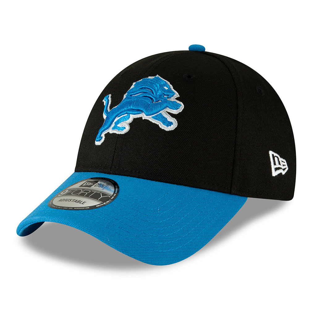 New Era 9FORTY Detroit Lions Baseball Cap - NFL The League - Schwarz-Blau