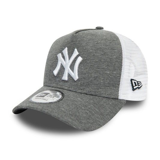 New Era 9FORTY A-Frame New York Yankees Trucker Cap - Jersey Essential - Grau-Weiß