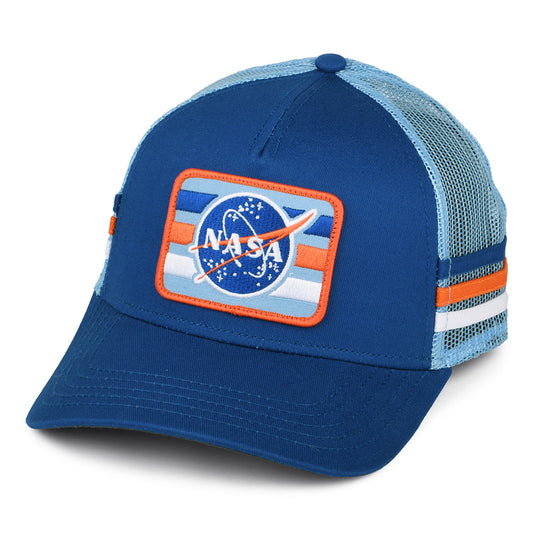 NASA Trucker Cap dreifarbig - Blau