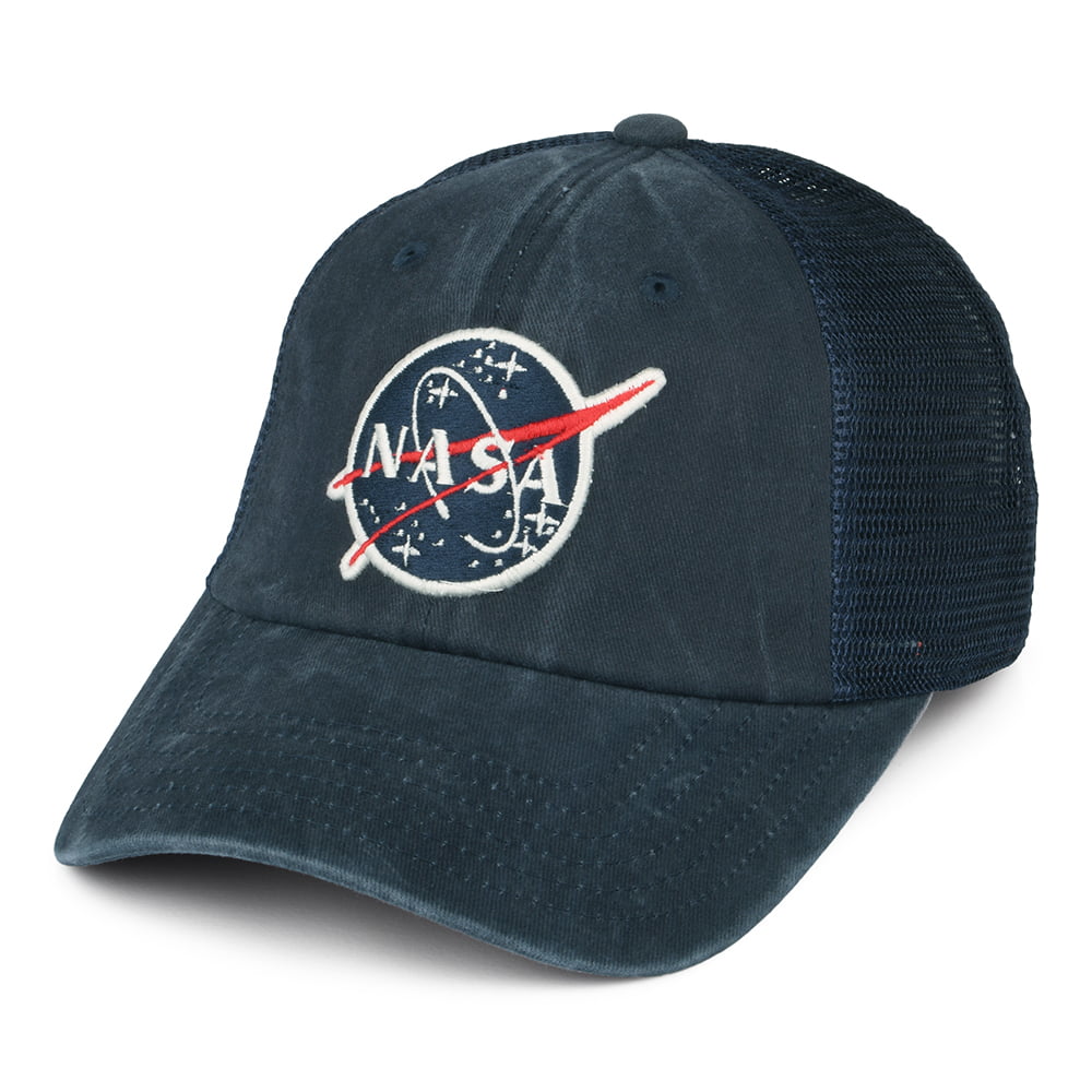 NASA Raglan Bones Trucker Cap - Marineblau
