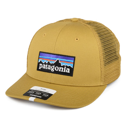 Patagonia P-6 Logo Trucker Cap aus organischer Baumwolle - Senfgelb