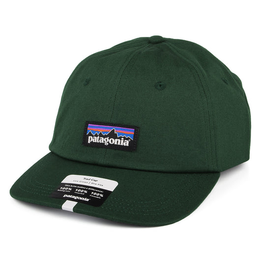 Patagonia P-6 Label Trad Baseball Cap aus organischer Baumwolle - Waldgrün