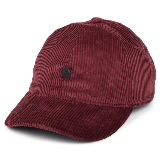 Carhartt WIP Harlem Kord Baseball Cap - Weinrot