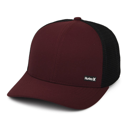 Hurley League II Flexfit Trucker Cap - Burgunderrot-Schwarz