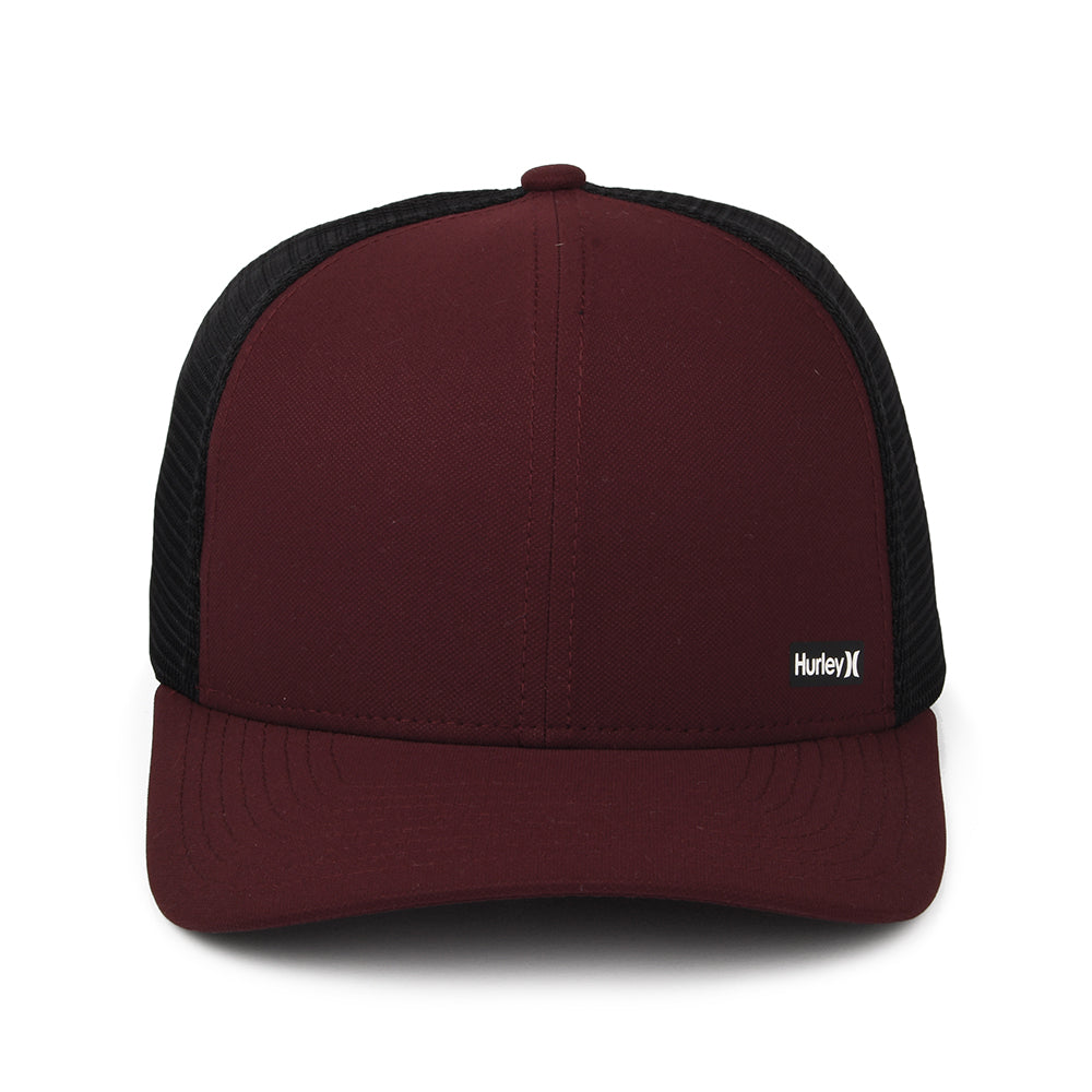 Hurley League II Flexfit Trucker Cap - Burgunderrot-Schwarz