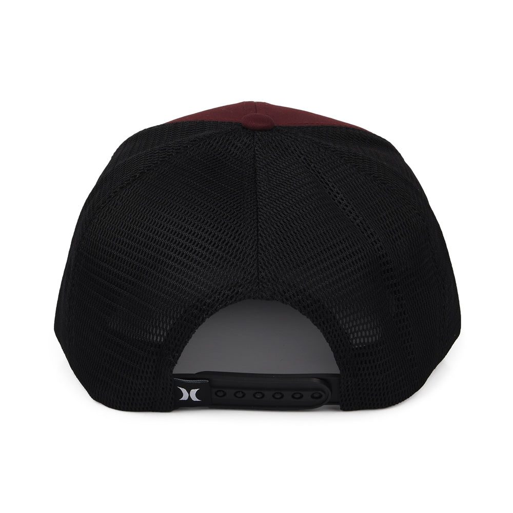 Hurley League II Flexfit Trucker Cap - Burgunderrot-Schwarz