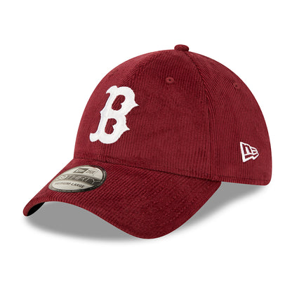 New Era 39THIRTY Boston Red Sox Baseball Cap - MLB Cord - Kastanienbraun-Weiß