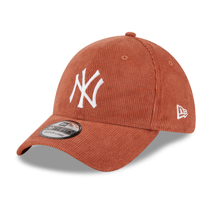 New Era 39THIRTY New York Yankees Baseball Cap - MLB Cord - Rostrot-Weiß