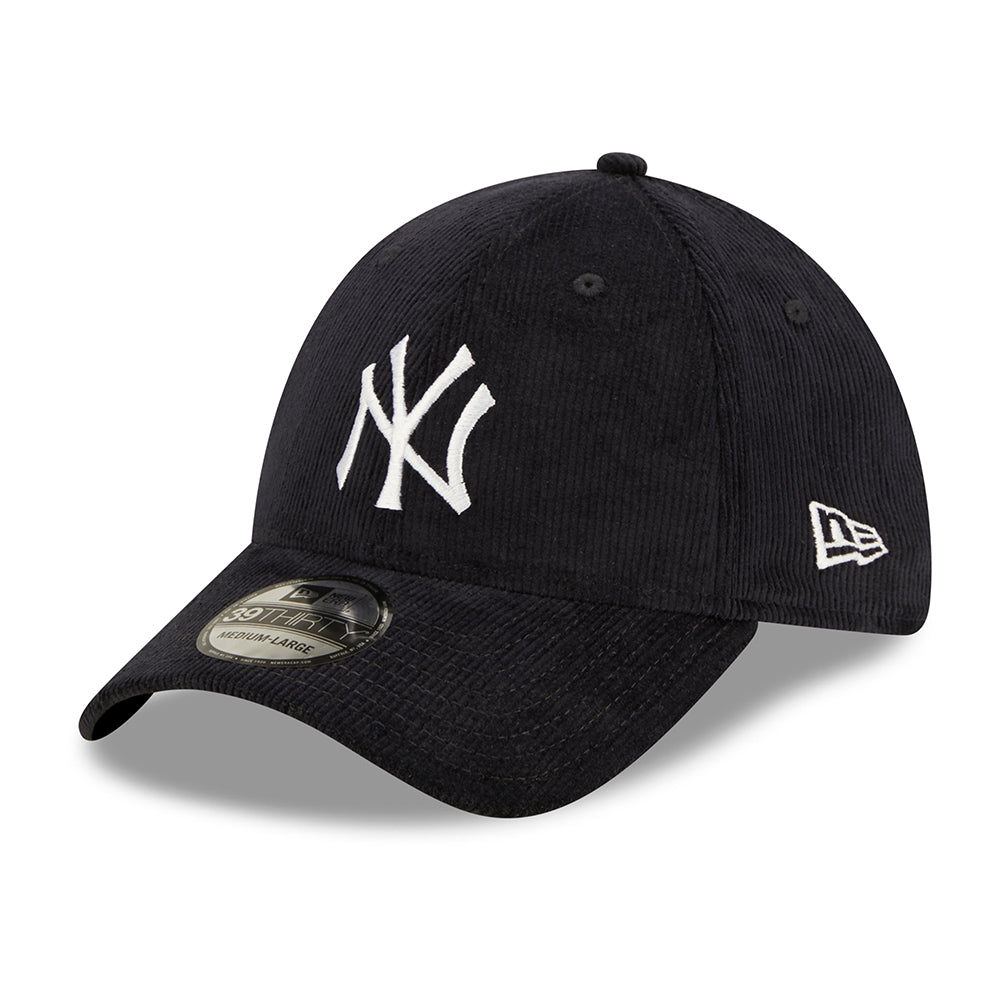 New Era 39THIRTY New York Yankees Baseball Cap - MLB Cord - Marineblau-Weiß