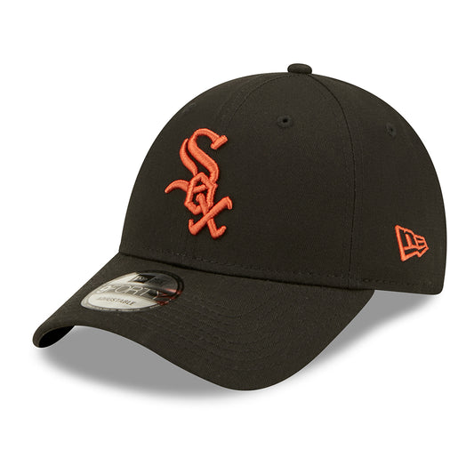 New Era 9FORTY Chicago White Sox Baseball Cap - MLB League Essential II - Schwarz-Rostrot