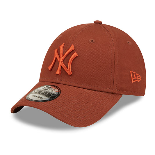 New Era 9FORTY New York Yankees Baseball Cap - MLB League Essential II - Braun-Rostrot