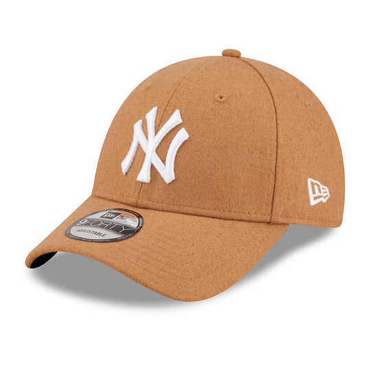 New Era 9FORTY New York Yankees Baseball Cap - MLB Melton The League - Weizen-Weiß