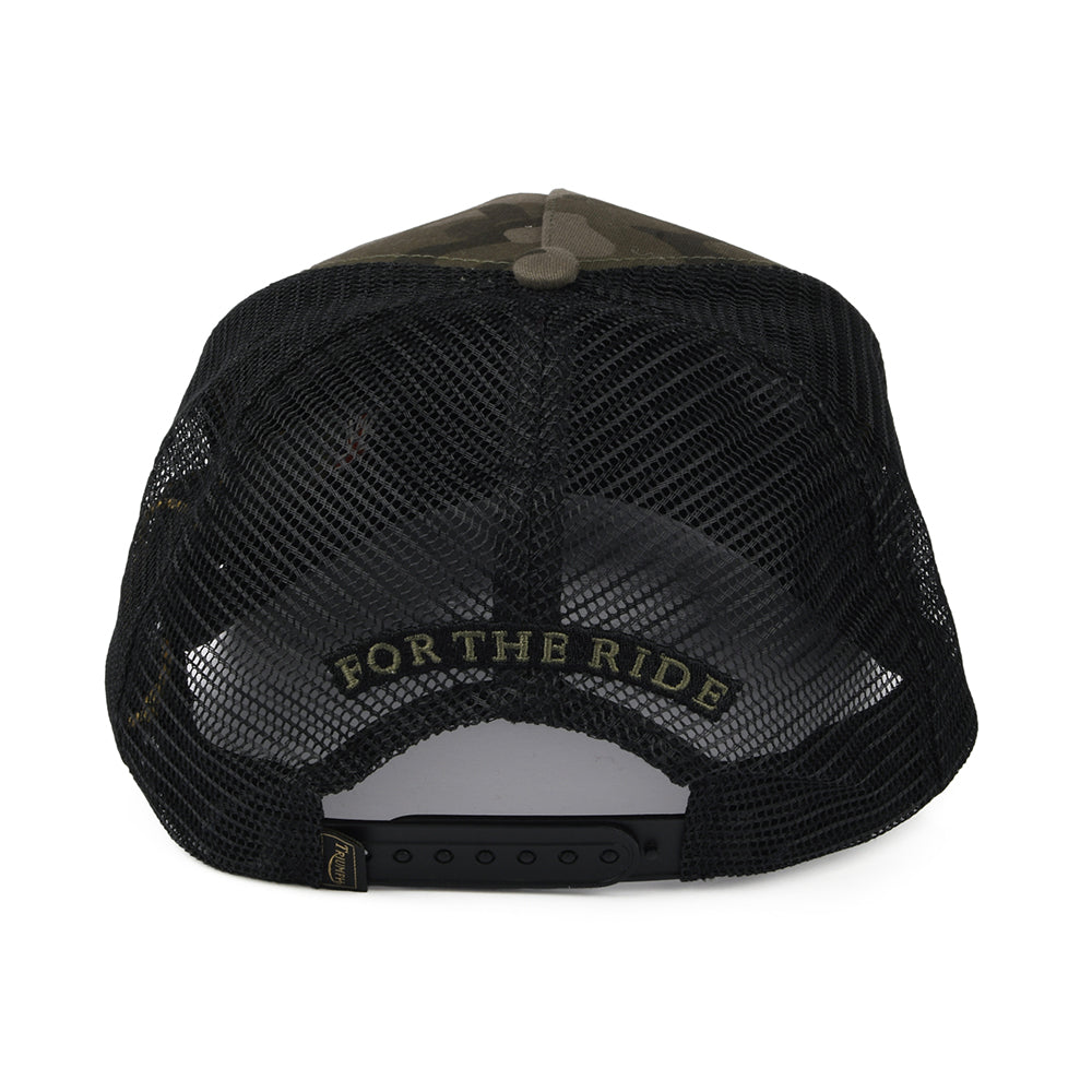 Triumph Motorcycles Chuck Trucker Cap - Tarnfarben-Schwarz