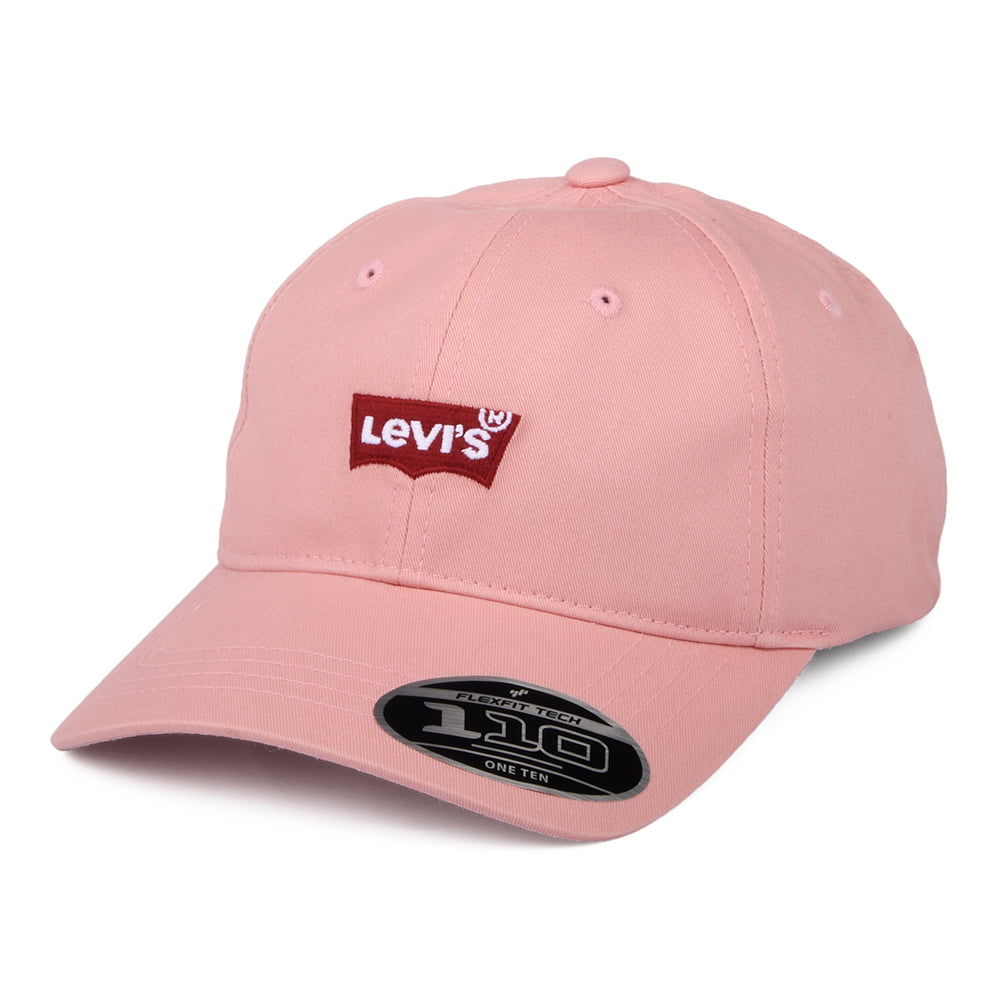 Levi's Damen Mid Batwing Flexfit Baseball Cap mit leerem Etikett - Rosa
