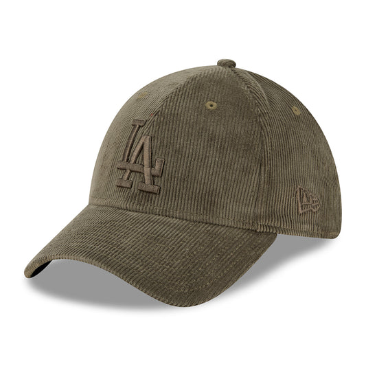 New Era 39THIRTY L.A. Dodgers Baseball Cap - MLB Corduroy - Olivgrün