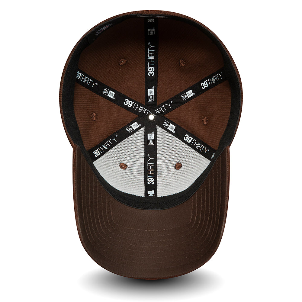 New Era 39THIRTY New York Yankees Baseball Cap - MLB Corduroy - Braun