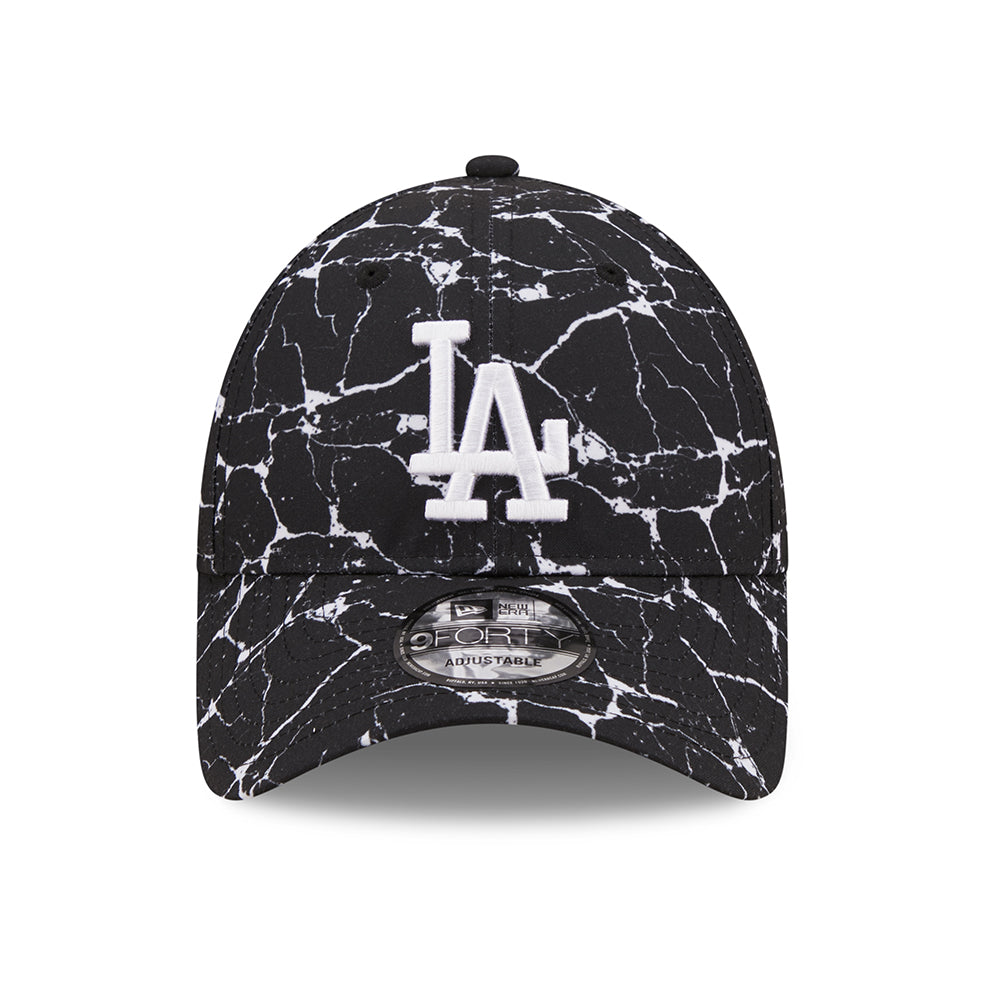 New Era 9FORTY L.A. Dodgers Baseball Cap - MLB Marble - Schwarz