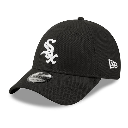 New Era 9FORTY Chicago White Sox Baseball Cap - MLB Diamond Era - Schwarz-Weiß