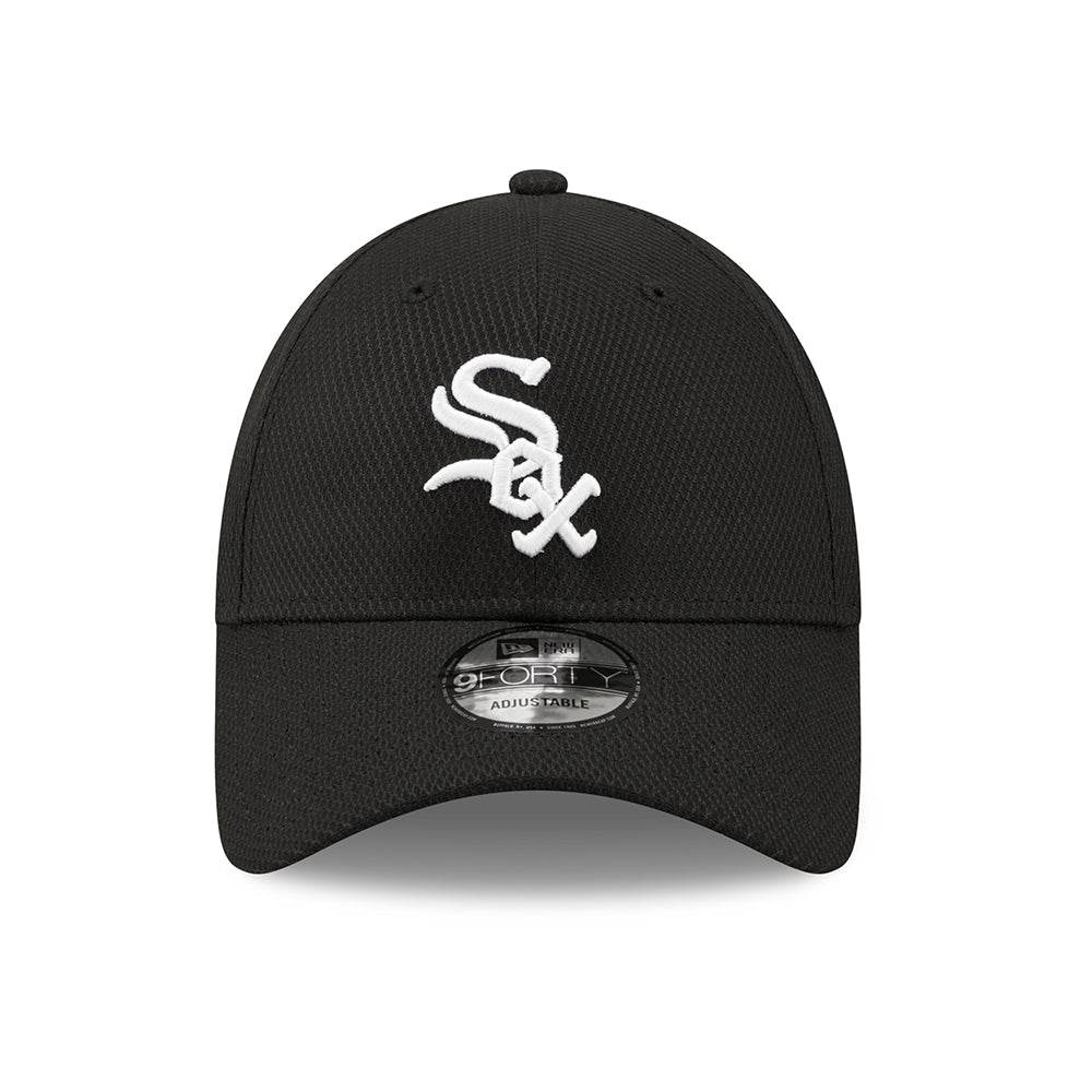New Era 9FORTY Chicago White Sox Baseball Cap - MLB Diamond Era - Schwarz-Weiß