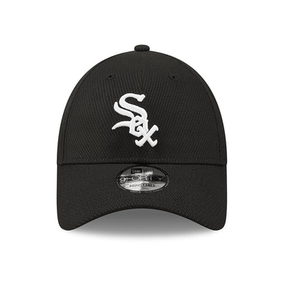 New Era 9FORTY Chicago White Sox Baseball Cap - MLB Diamond Era - Schwarz-Weiß