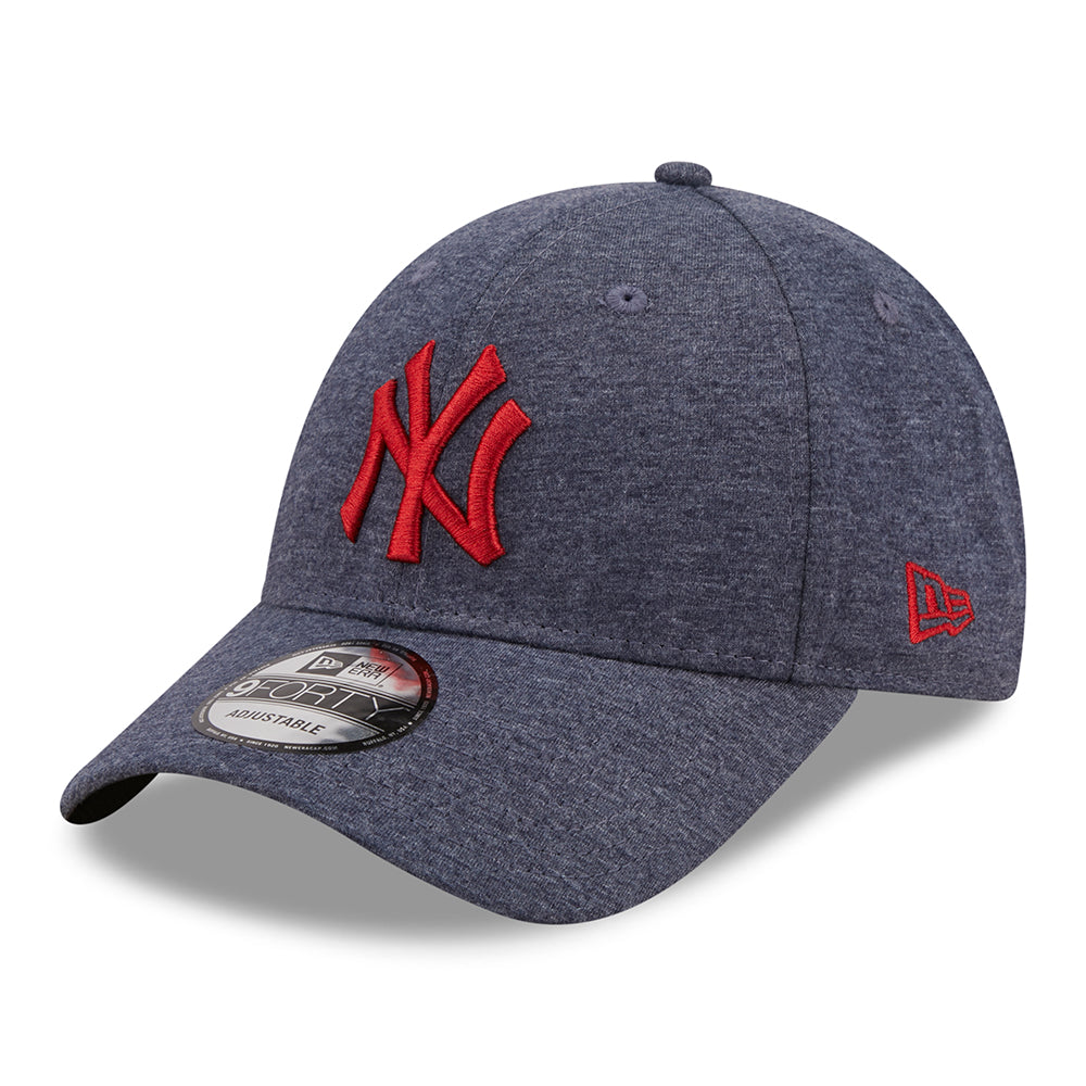 New Era 9FORTY New York Yankees Baseball Cap - MLB Jersey Essential - Marineblau Meliert-Rot