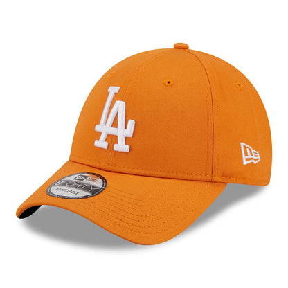 New Era 9FORTY L.A. Dodgers Baseball Cap - MLB League Essential - Orange-Weiß