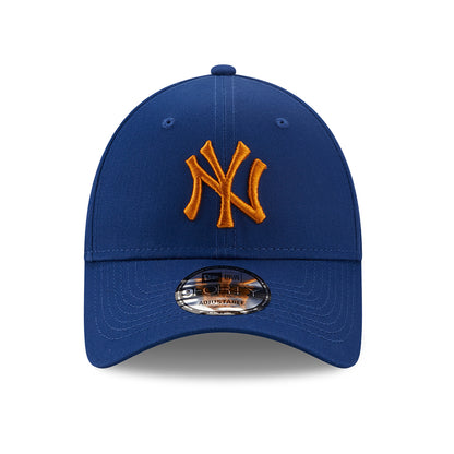 New Era 9FORTY II New York Yankees Baseball Cap - MLB League Essential - Königsblau-Orange