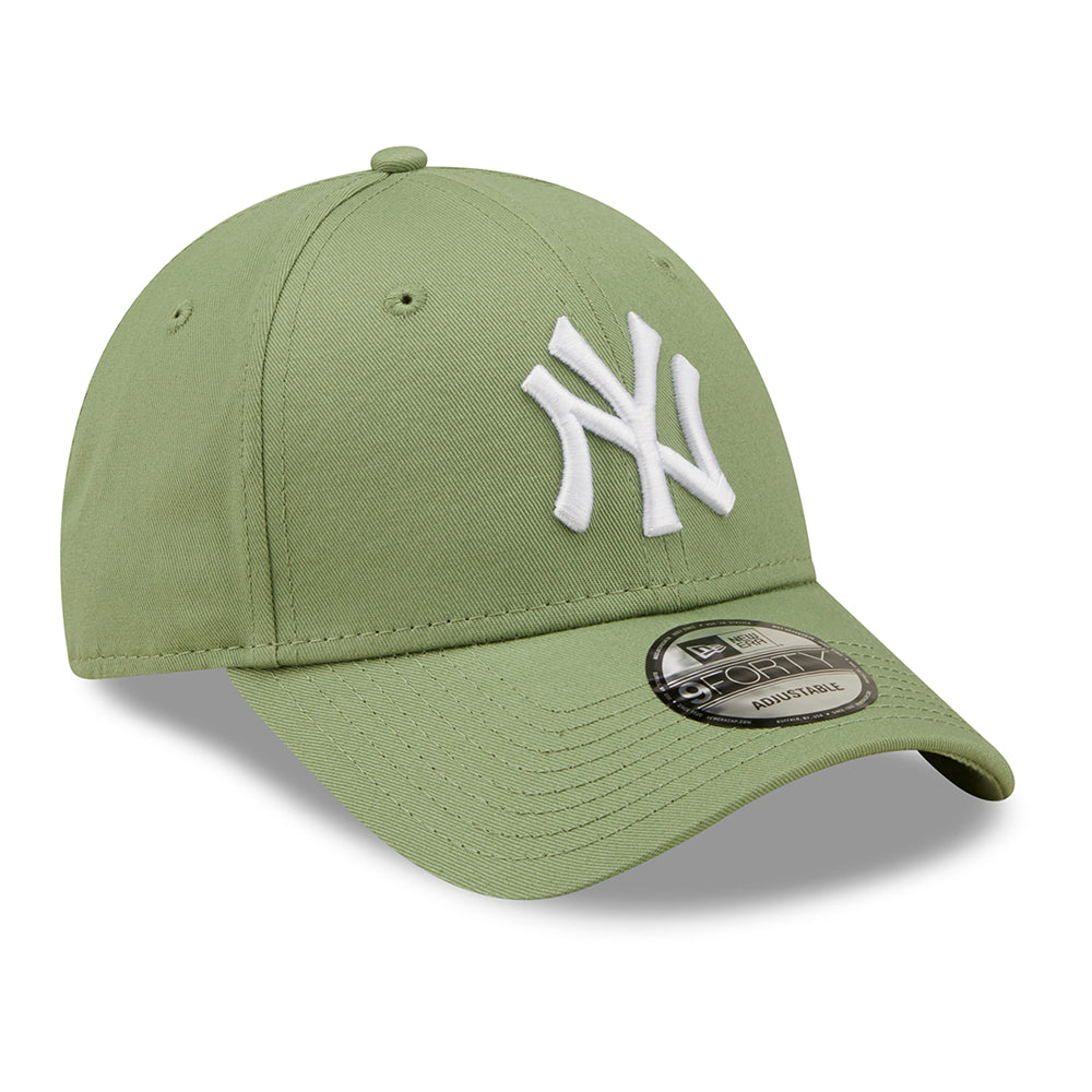 New Era 9FORTY II New York Yankees Baseball Cap - MLB League Essential - Jadegrün-Weiß