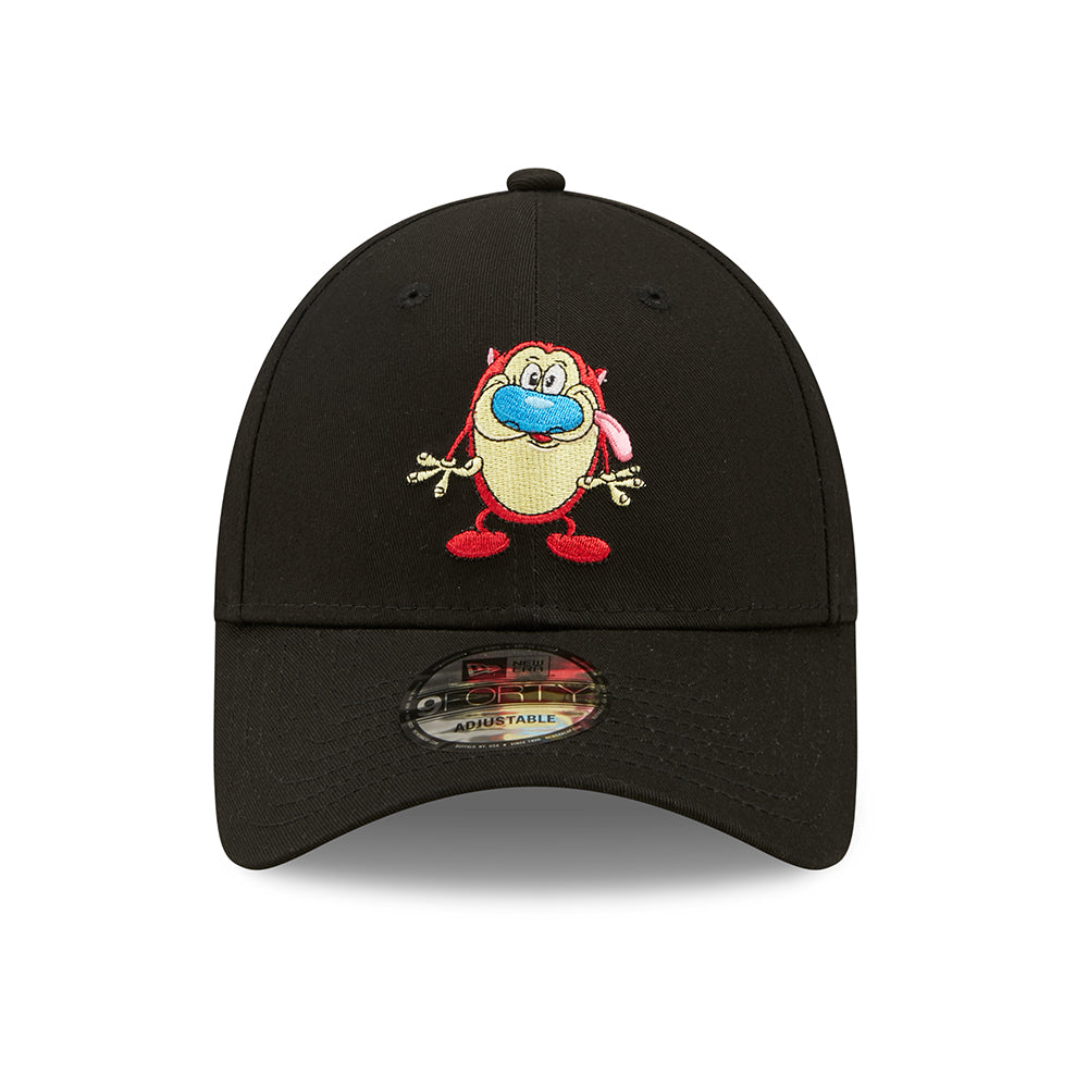 New Era 9FORTY Stimpy Baseball Cap - Nickelodeon Character - Schwarz