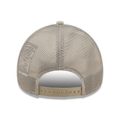 New Era 9FORTY A-Frame L.A. Dodgers Trucker Cap - MLB League Essential II - Steingrau-Orange