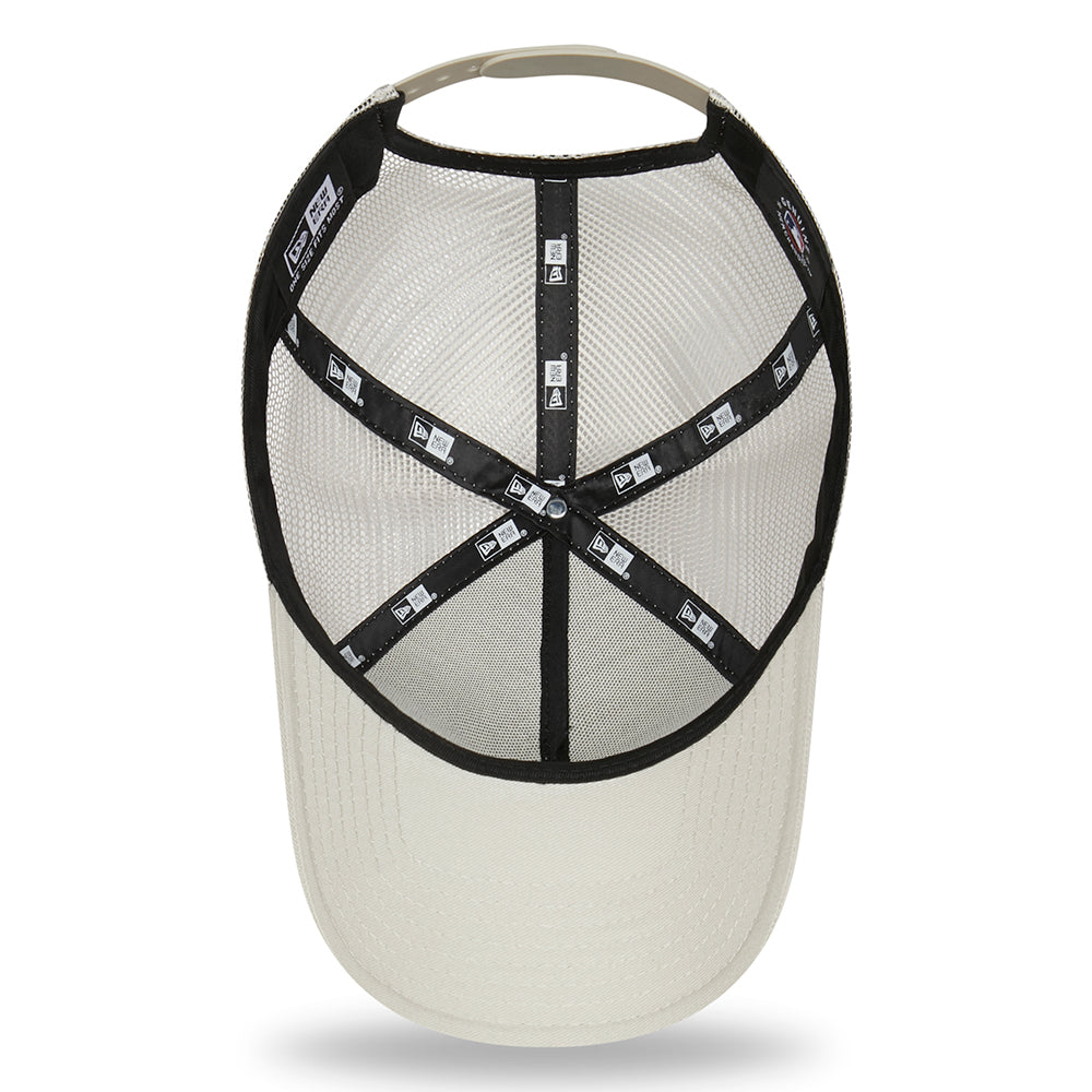 New Era 9FORTY A-Frame L.A. Dodgers Trucker Cap - MLB League Essential II - Steingrau-Orange