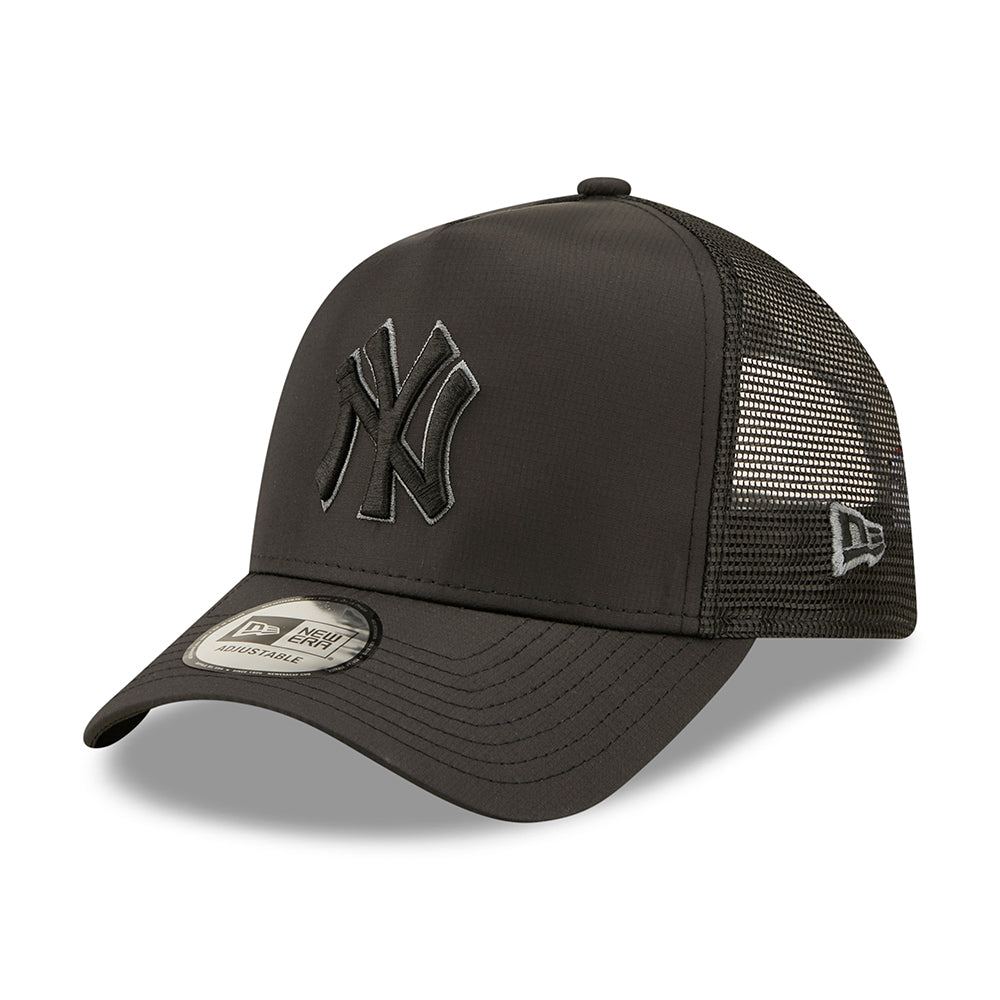 New Era 9FORTY A-Frame New York Yankees Trucker Cap - MLB Tonal Black - Schwarz