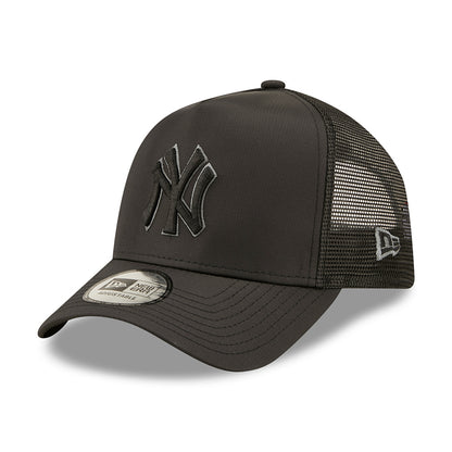 New Era 9FORTY A-Frame New York Yankees Trucker Cap - MLB Tonal Black - Schwarz