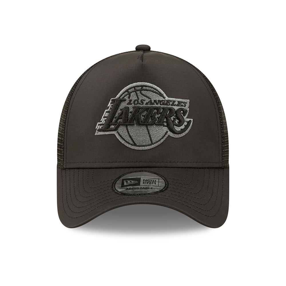 New Era 9FORTY A-Frame L.A. Lakers Trucker Cap - NBA Tonal Black - Schwarz