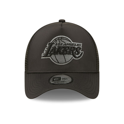 New Era 9FORTY A-Frame L.A. Lakers Trucker Cap - NBA Tonal Black - Schwarz
